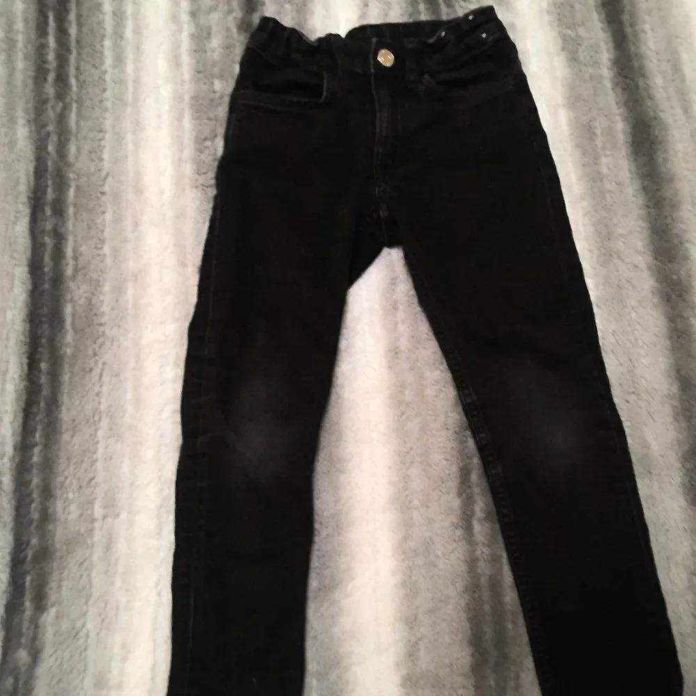 H&M Size 5/6 Boys Black Skinny Fit Jeans